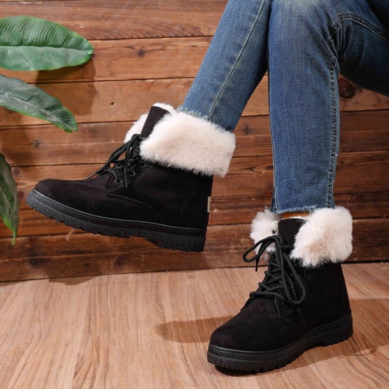 Crossfit Outdoor - Women's Ankle Boots Round Toe Flat