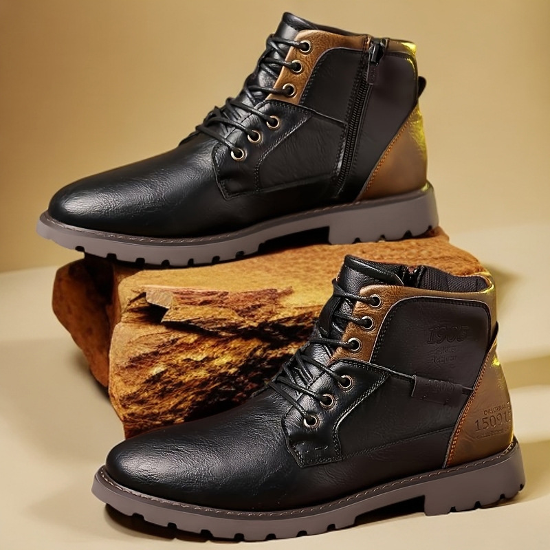 Leather Men Ankle Boots Plus S - Crossfit Outdoor 评论和价格