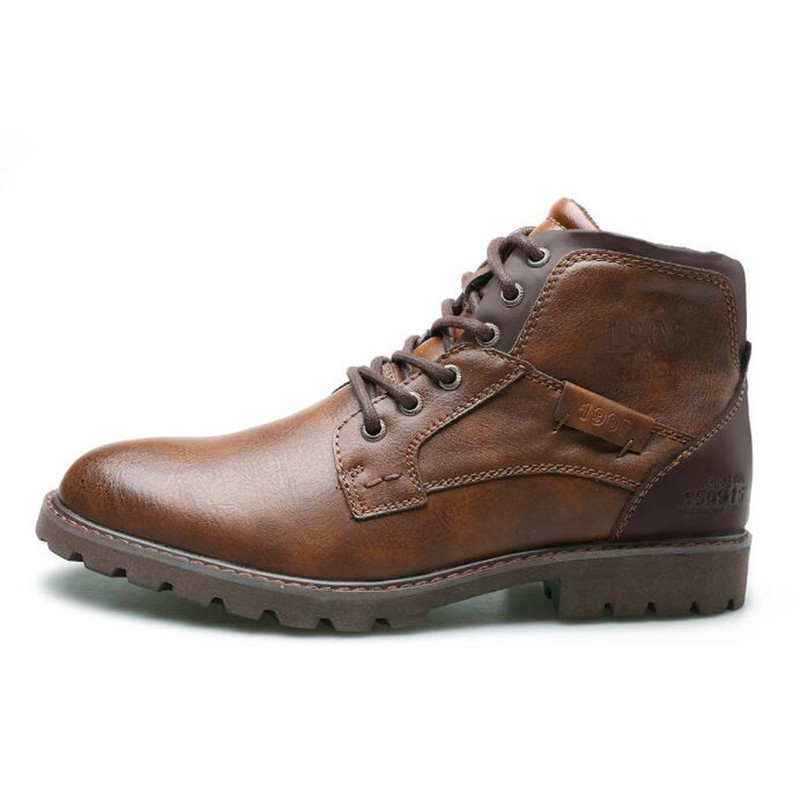 Leather Men Ankle Boots Plus S - Crossfit Outdoor 评论和价格