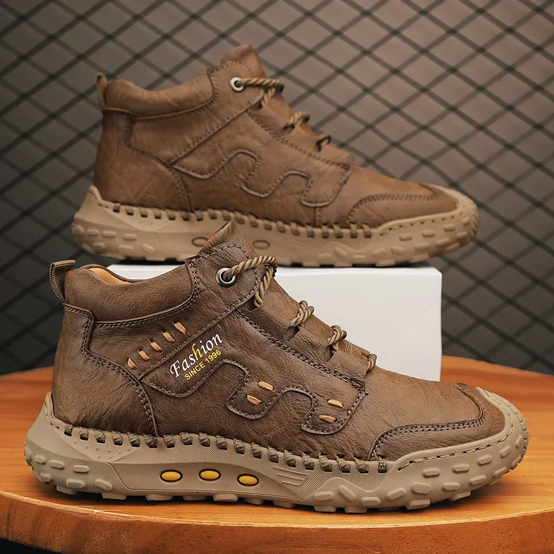 Microfiber Leather Men Boots O - Crossfit Outdoor 评论和价格