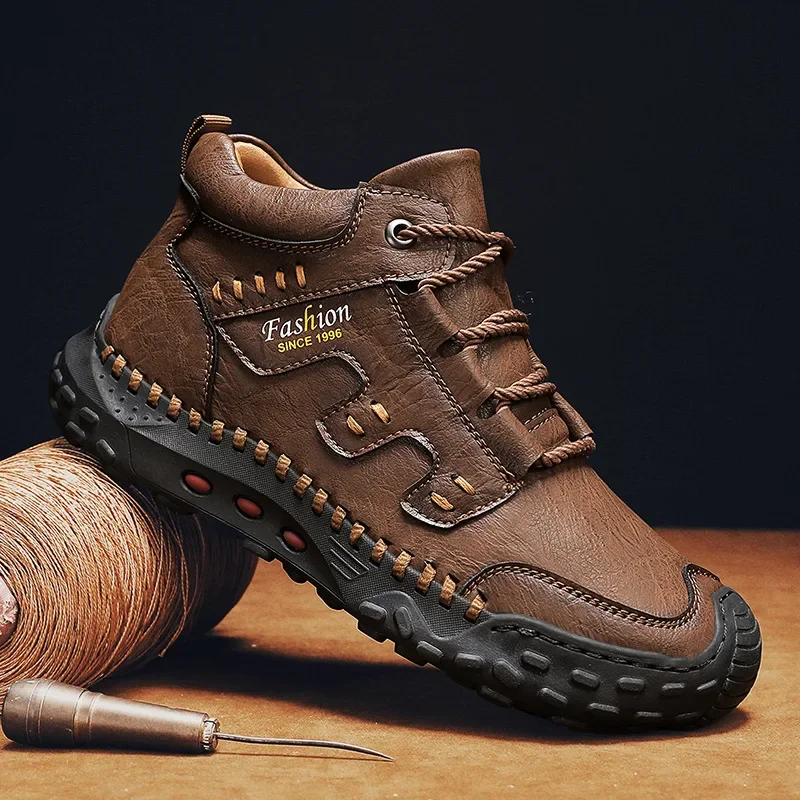 Microfiber Leather Men Boots O - Crossfit Outdoor 评论和价格