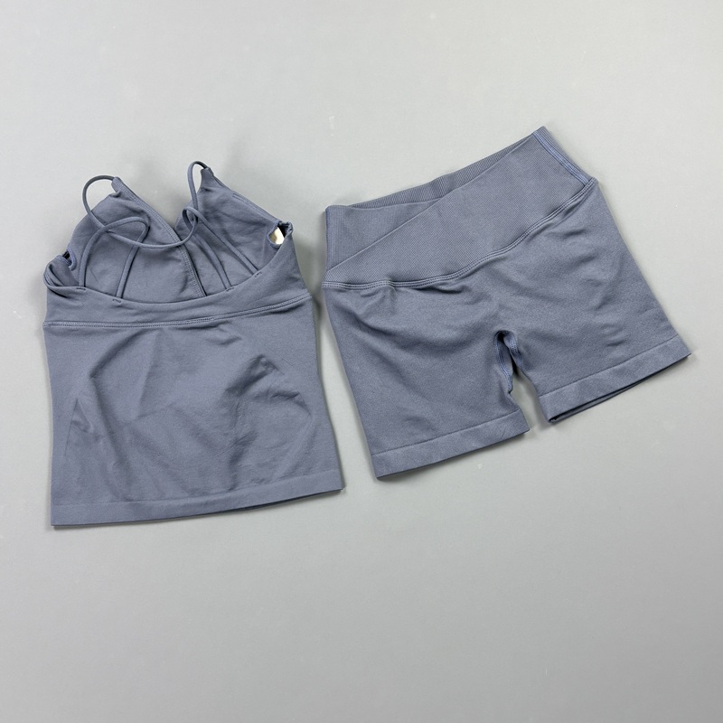 Sleeveless Sports Vest Set Wom - Crossfit Vest 评论和价格
