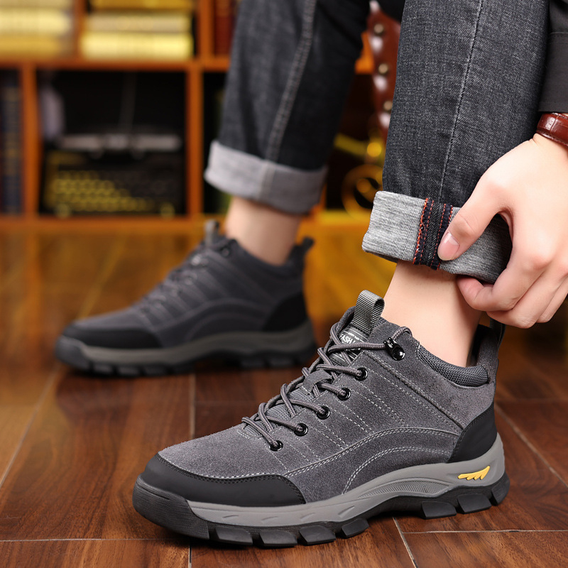 Men Winter Leather Shoes Warm  - Crossfit Outdoor 评论和价格