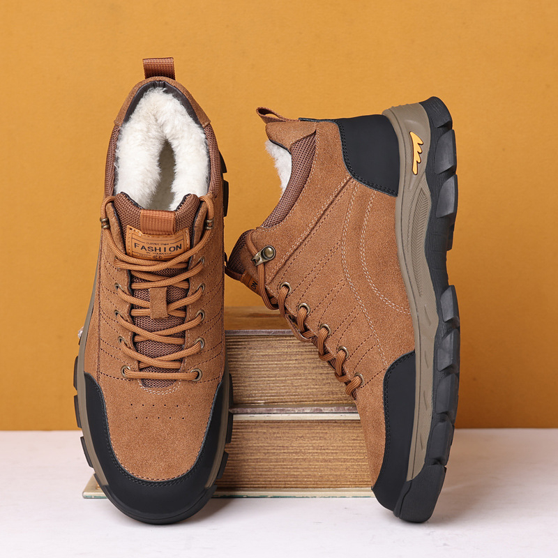 Men Winter Leather Shoes Warm  - Crossfit Outdoor 评论和价格