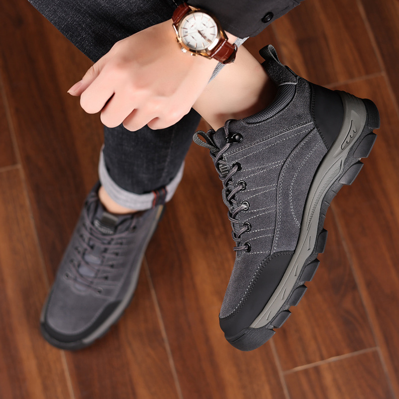 Men Winter Leather Shoes Warm  - Crossfit Outdoor 评论和价格
