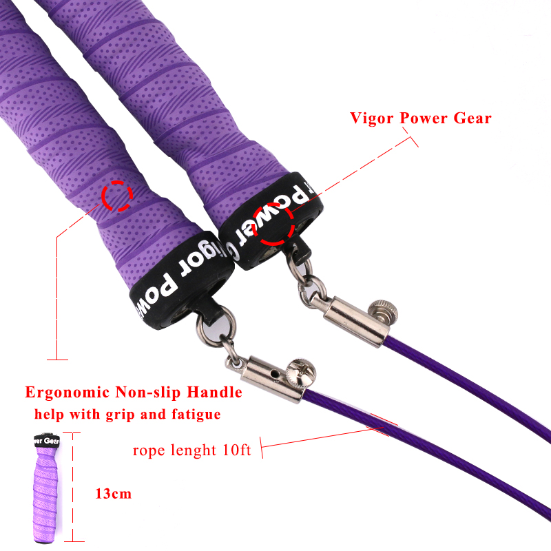 Vigor Power Gear Adjustable Ca - Jump Rope Speed Bearing 评论和价格