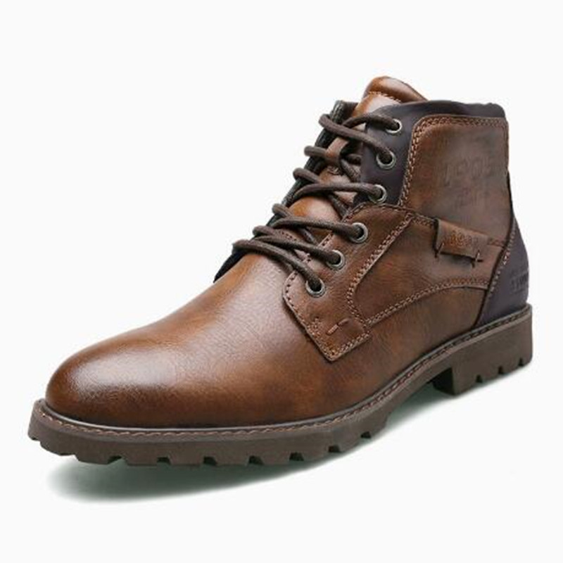 2026 Leather Men Ankle Boots P - Crossfit Outdoor 评论和价格