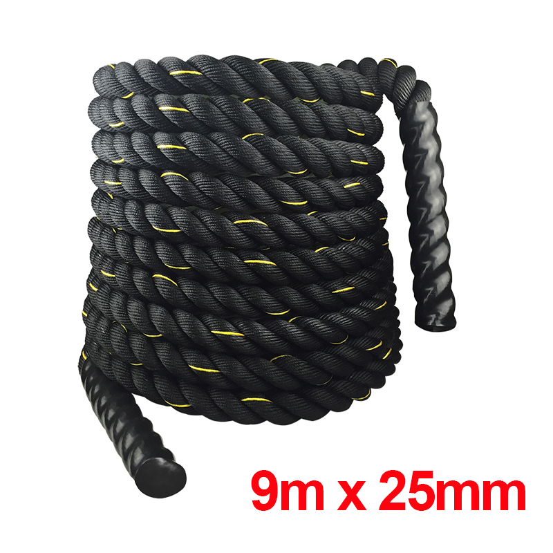 9M/12M/15M Fitness Battle Rope - Crossfit No Equipment Workouts 评论和价格